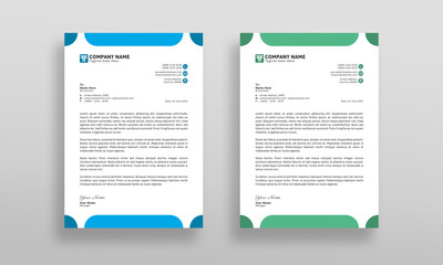 Modern, Professional and Clean Company Letterhead Design Template.