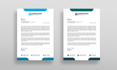 Modern, Professional and Clean Company Letterhead Design Template.