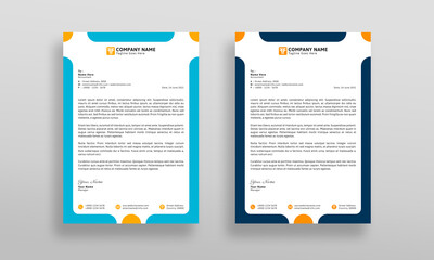 Obraz premium Modern, Professional and Clean Company Letterhead Design Template.