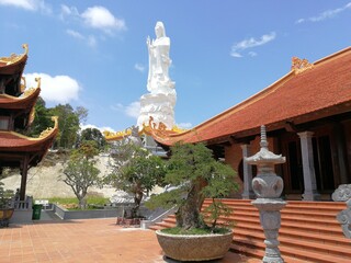 Colourful temple on Phu Quoc island in Vietnam