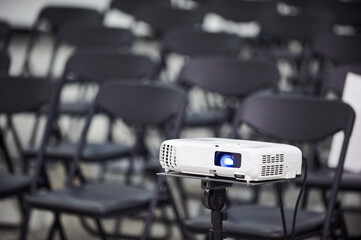 Video projector in conference hall
