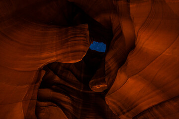 The Antelope Canyon, near Page, Arizona, USA - 410961393