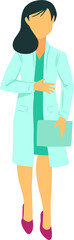 doctor vector image . Person profession doctor. Nurse, nurse. Health. The clinic. Helping people