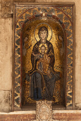 Fototapeta na wymiar Cathedral of Palermo, external and internal views. Santa Rosalia.