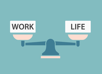 work-life balance concept- vector illustration