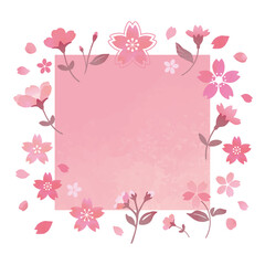 桜の花のフレーム