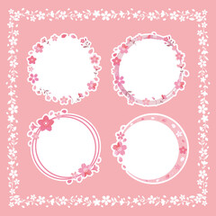 桜の花のフレーム