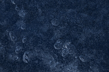 zamarznięte bąbelki