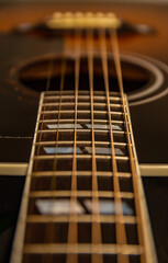 Acoustic Guitar Neck And Fretboard