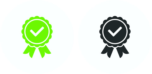 Approval Award icon vector design. Great for mobile app, web design, etc.