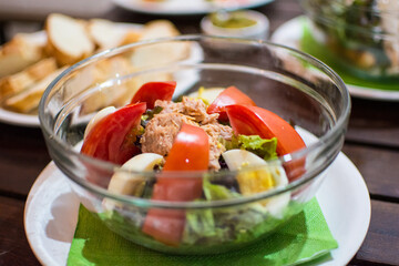 tomato salad with cheese