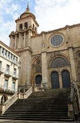Fototapeta premium Cathedral of San Martín in Ourense Orense, Galicia, Spain 