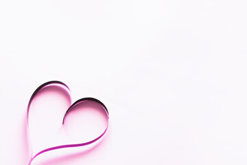 Abstract seamless pattern with pink hearts on white background. Universal print. Ready template for design, postcards, print, poster, party, Valentine's day, romantic wedding design.