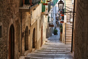 Fototapeta na wymiar Streets of Vieste, Italy