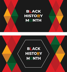 Naklejka premium African American History or Black History Month. Celebrated annually in February in the USA and Canada. black history background