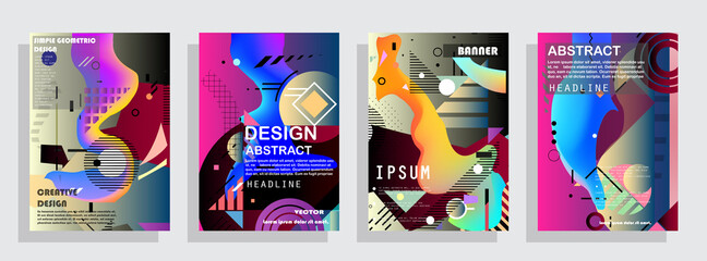 Vector fluid for text Vector graphics for hipsters. dynamic frame stylish geometric black background. element for design business cards, invitations, gift cards, flyers, brochures and landing page