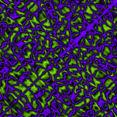 Bacteriological symmetry of a clear pattern of violet veins and outlined droplets in the meat.