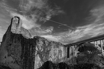 Isernia, Molise, ruins of the Celestial Convent of S. Spirito. View.