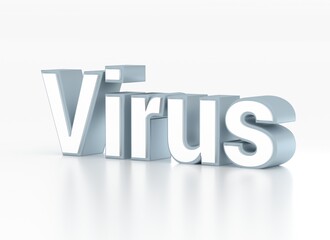 Virus - Font - 3D - Schrift - Text - 3