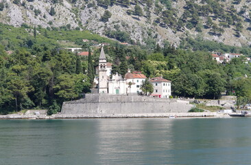 Montenegro Bay of Kotor boat view