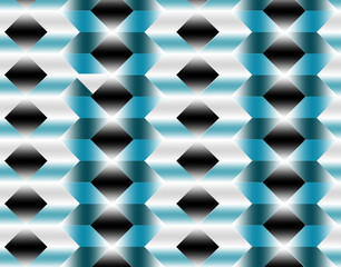 geometric pattern illustration for decoration in gradient blue colors, background and texture