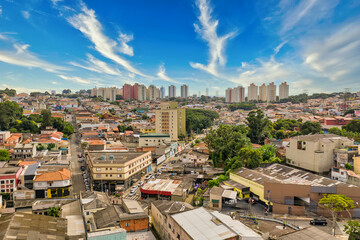 Foto aérea da zona leste de São Paulo