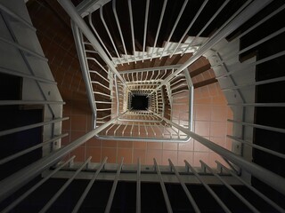 Obraz premium stairwell treppenhaus