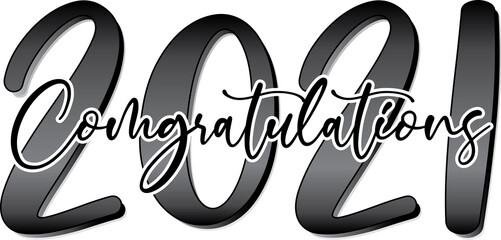 Obraz premium Class of 2021 banner