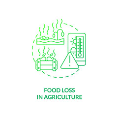 Obraz premium Food loss in agriculture concept icon. Food waste type idea thin line illustration. Farm-level food waste reduction. Grain crops. Post-harvest stage. Vector isolated outline RGB color drawing