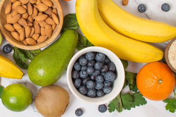 Health food concept for a high fibre diet