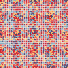 Fototapeta premium Abstract Geometric Pattern generative computational art illustration