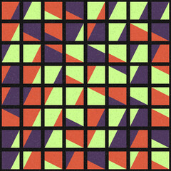 Abstract Geometric Pattern generative computational art illustration