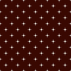 Outline minimalist seamless pattern with stylized repeating sparkle stars. Simple geometric ornament. Modern texture