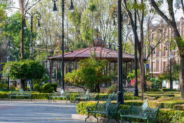 Kiosk in the middle of a park from Coyoacan