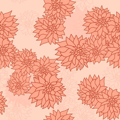 Simple flower repeat pattern design