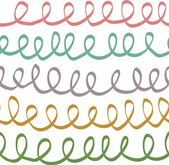 Simple looping line repeat pattern design