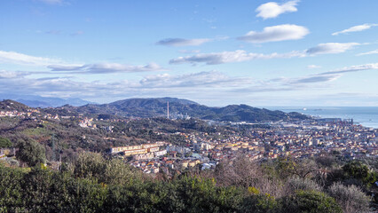 Obraz premium aerial view of la spezia