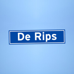 De Rips place name sign in the Netherlands
