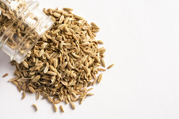 Fennel Seeds  Spilled from a Jar