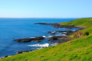 The Ruggedly Beautiful Coast of Phillip Island, Victoria, Australia.