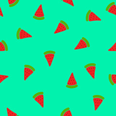 Simple watermelon repeat pattern design