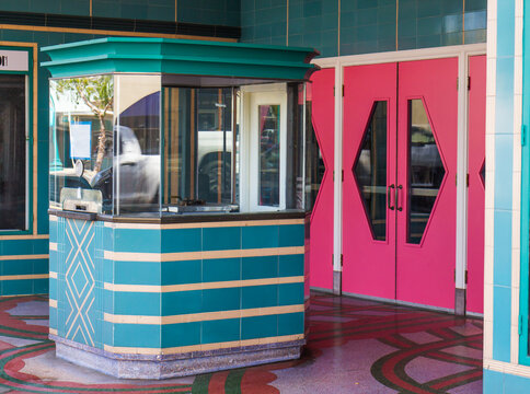 Vintage Movie Theater Ticket Booth