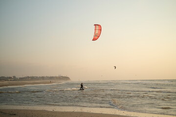 kite surfing