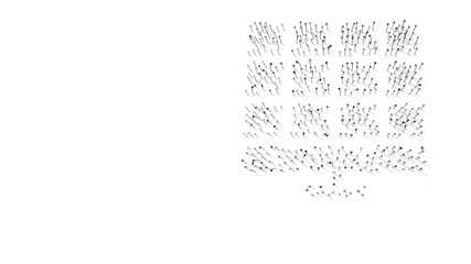 3d rendering of nails in shape of symbol of solar energy with shadows isolated on white background