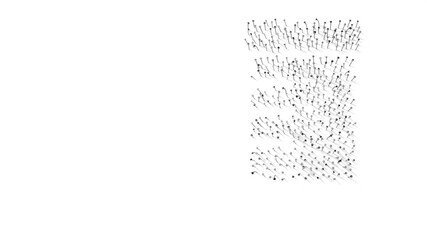 3d rendering of nails in shape of symbol of prescription bottle with shadows isolated on white background