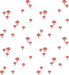 Seamless pattern with nature and camping themes for babies. Scandinavian style baby bedding set, throw pillow, baby clothes, wallpaper, background, you can use it in your gift wrapping designs.