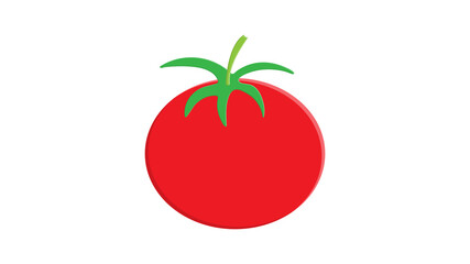 red tomato clip art isolated on white background, tomatos cartoon infographics, illustration cartoon tomato simple flat, cute tomato for kindergarten child learning, tomato for flash card of kids