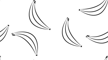 Stylish seamless background with bananas. Seamless  pattern