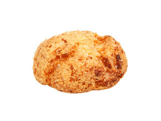 Coconut cookie organic isolated on the white background