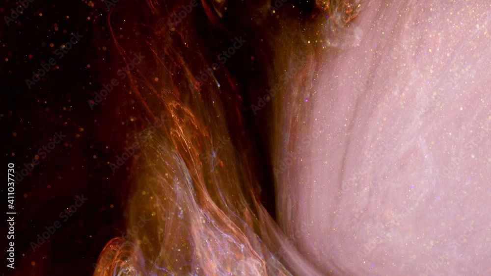 Sticker nebula and galaxies in deep space.